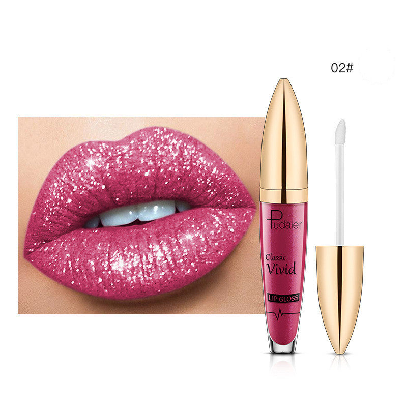 Pudaier Sip Glitter Flip Matte Shimmer Lip Gloss No Stain On Cup Diamond Lipstick Pudaier Sip Glitter Flip Matte Shimmer Lip Gloss No Stain On Cup Diamond Lipstick
